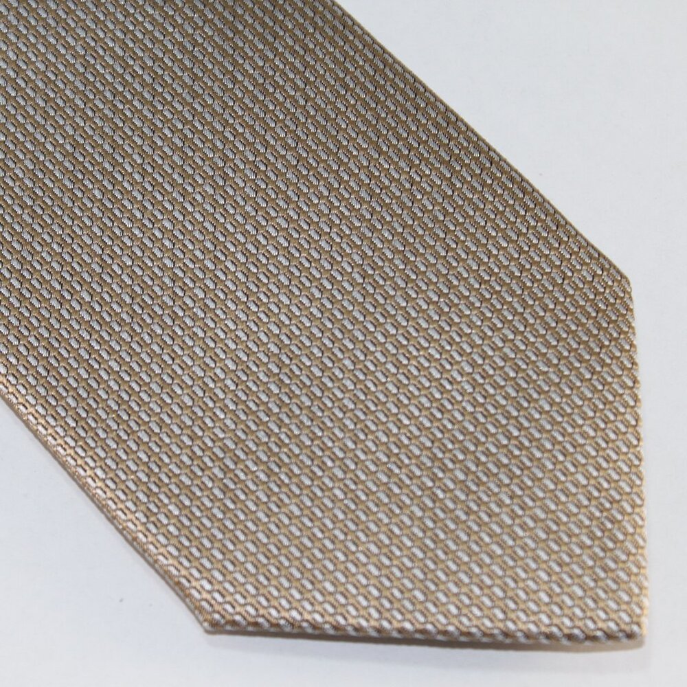 Extra Long Lanae Joy Silk Tie - Exclusive Private Label - Tan Cream NEW